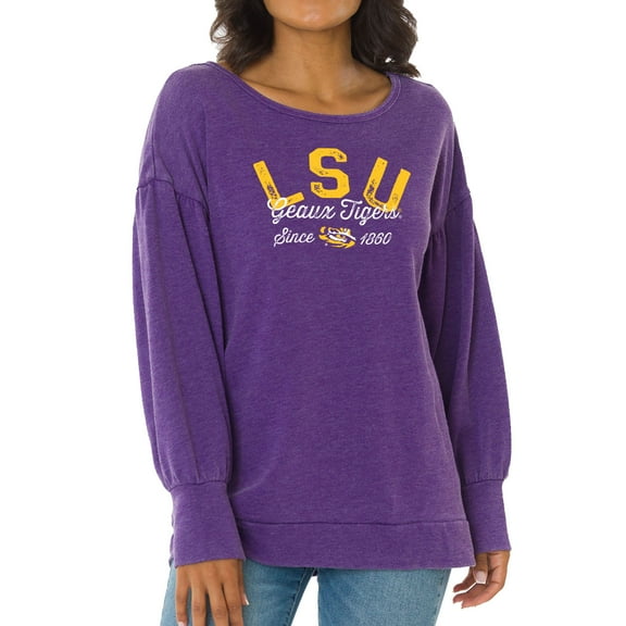 Women's Purple LSU Tigers Brooklyn Pullover Sweatshirt