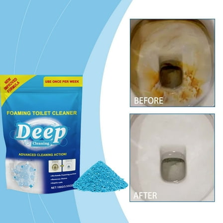 2Pcs 200g Foaming Toilet Bowl Cleaner - Powerful Stain Remover & Deodorizing Bathroom Cleaner