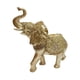thumbnail image 2 of Estatua de elefante, escultura artística animal, adorno de resina, decoración para mesa de dormitorio. Oro, 2 of 9