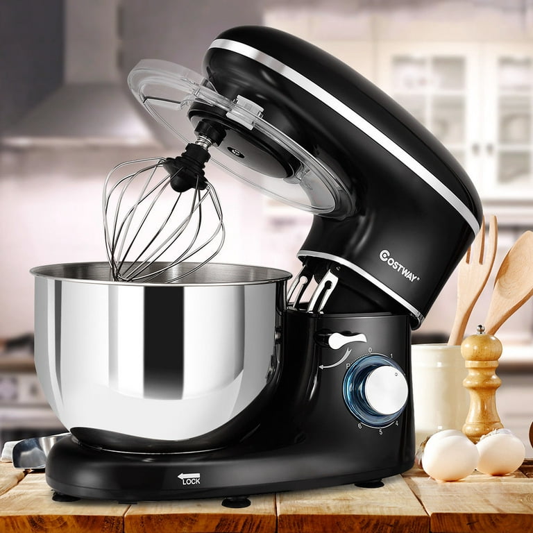 Aucma Stand Mixer,7.4QT 6-Speed Tilt-Head Food Mixer, Electric Kitchen Mixer  with review 