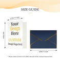 thumbnail image 3 of Personalized Photo Greeting Card with Envelope - Custom Greeting Card with Your Own Picture, Logo, or Text for Christmas, Birthdays, Weddings, and Holidays - Dark Blue - 1 Pcs, 3 of 10