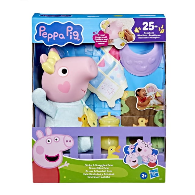 Muñeca interactiva Peppa Pig Oinks & Snuggles Baby Evie