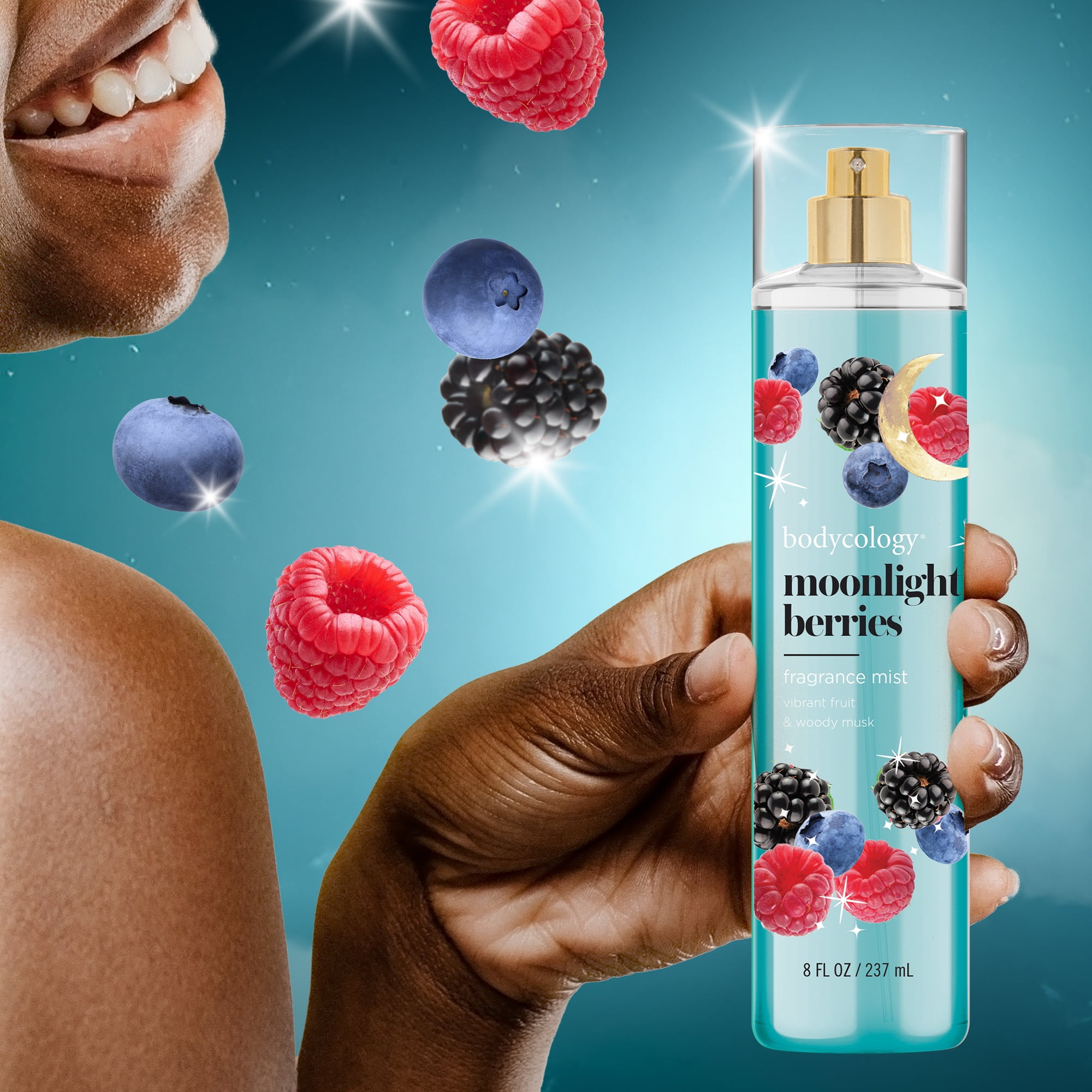 Bodycology Long-Lasting Fragrance Body Mist, Moonlight Berries, 8 fl oz