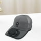 thumbnail image 1 of Sombrero De Visera Con Ventilador Yinane Gorra De Ventilador Con Energía Solar Para Correr Acampar Senderismo Gris Oscuro, 1 of 8