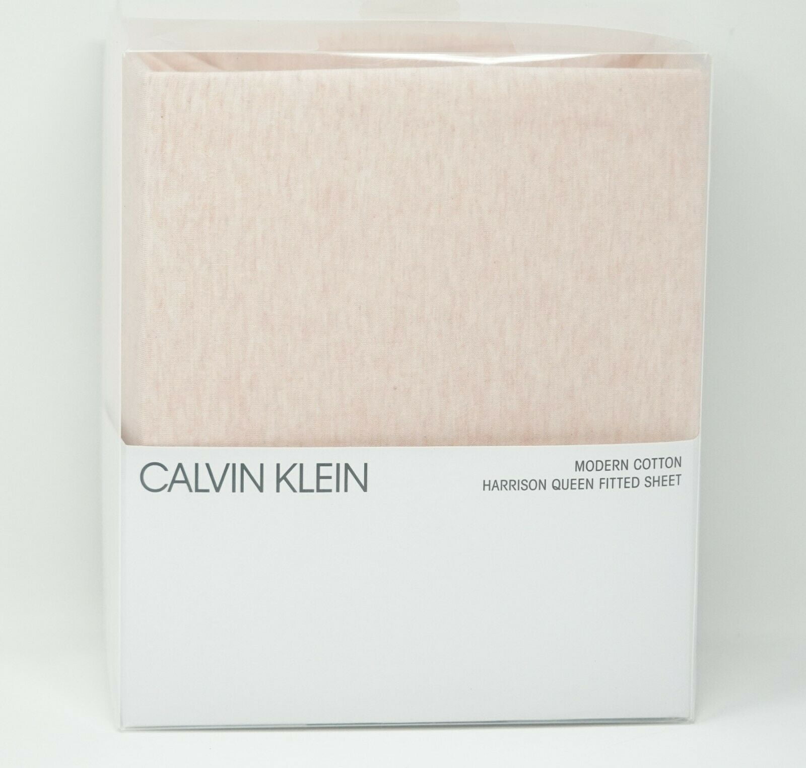 Calvin Klein Modern Cotton Modal Harrison Fitted Sheet - QUEEN - Pink -  