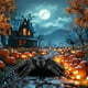 thumbnail image 5 of Adornos para el festival de gatos negros, adornos de Halloween, decoración de mesa para el hogar, 5 of 5