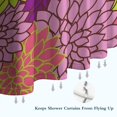 thumbnail image 6 of Pink Floral and Petal Pattern Shower Curtain 36"x72" ,Bathroom Decorative Shower Curtains Set with 12 Hooks,Modern Waterproof Washable Shower Curtain, 6 of 6