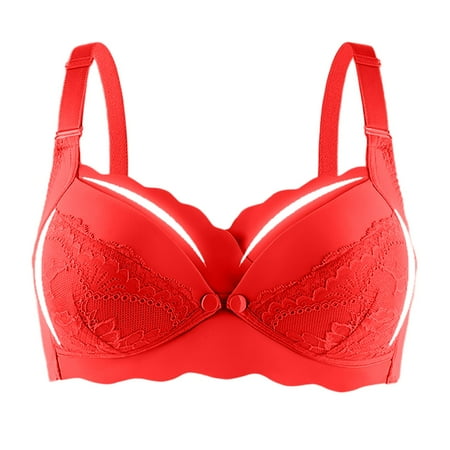 Gunia Womens Maternity Bras For Breastfeeding Solid Nursing Thin Hole Cup Breathable Bra Push Up Sag Bra Comfortable Underwear