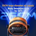 thumbnail image 3 of Ventilador de Camping con Gran Resistencia y Luz Multifuncional/Recargable/Control Remoto Inteligente Colgante de Doble Propósito B, 3 of 5