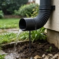 thumbnail image 5 of Rainwater Downspout Bracket - Heavy-Duty Galvanized Iron With Eco-Friendly Coating, Adjustable Size, Rust-Proof Anchor For Pipe Support, Easy Installation Black 10" Happy Day!, 5 of 7