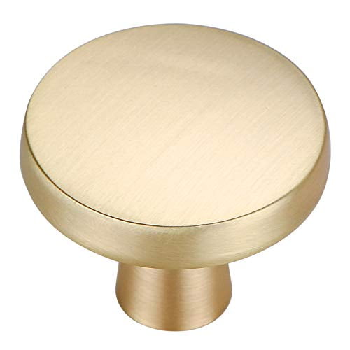 Homdiy Gold Knobs For Dresser Brushed Brass Cabinet Ls5310gd Hardware 10 Pack Cabinets Com Homdiy Gold Knobs For Dresser Brushed, Gold Cabinet Knobs