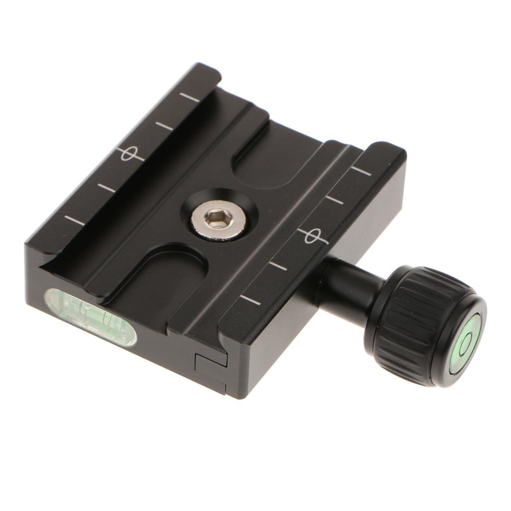 Aluminium 60mm QR Clamp Adapter And Builtin Bubble Level For Kirk RRS Arca Quick Release Plate