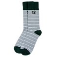thumbnail image 2 of DB Fan Gear Chaussettes Habillées à Rayures Blanches Michigan State Spartans, 2 of 3