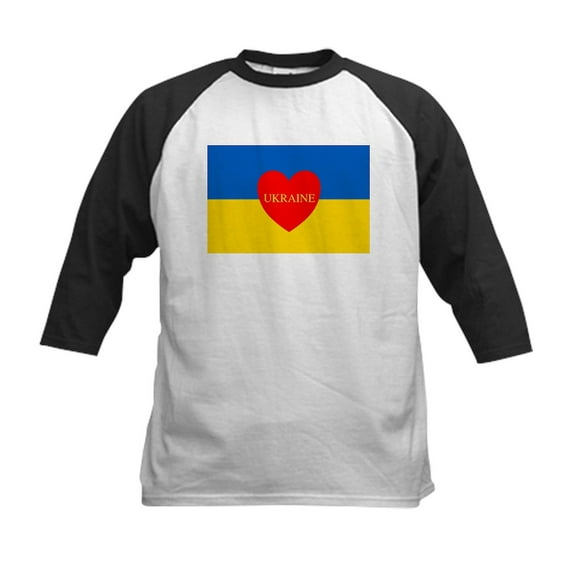 CafePress - National Flag Of ??????? / Ukraine Baseball Jersey - Kids Cotton Baseball Jersey, 3/4 Sleeve Shirt