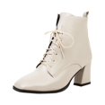 thumbnail image 1 of B91xZ Bottes pour Femmes Automne Neige à Enfiler Imperméables, Blanc 8, 1 of 5