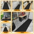 thumbnail image 5 of Ottomanson Non-Slip Hallway Runner Rug 2'7" x 21' Indoor/Outdoor Custom Size Utility Carpet for Garage, Black Hobnail, 5 of 14
