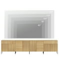 thumbnail image 3 of 126" Long Modern Reeded Dresser TV Stand with Adjustable Sheves, Entertainment Center with Drawers, Wooden TV Console with Storage for Living Room, 3 of 7