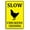 Color 3248, variant on Slow Cat Crossing Sign Aluminum Black on Yellow Wall Decor for Home Cafes Office Pubs Club Indoor Outdoor 8X12inch/Tin Sign