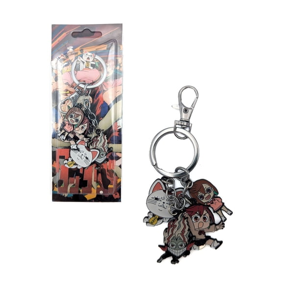 Momo Okarun Cat Aira - Dandadan 1" Keychain 4 pc. Pendant