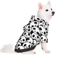 thumbnail image 2 of Fotbe Cute Panda Face Sudadera con Estampado para Perros Pequeños – Suéter con Capucha para Mascotas, Tela Suave de Forro Polar con Bolsillo-X-Large, 2 of 7