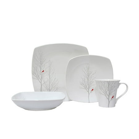 222 Fifth Winter Cardinal 16 Piece Dinnerware Set - Walmart.com 222 Fifth Winter Cardinal 16 Piece Dinnerware Set - Walmart.com