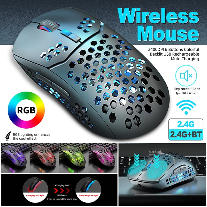 2.4G Wireless Mouse with Cute Pattern Design for All Laptops and Desktops with Nano Receiver Design Fabric Textile 