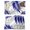 Blue, variant on Blue Leaves Placemats Set of 4, Abstract Modern Geometric Lines Simple Art Placemats for Dining Table, Place Mats for Kitchen Tabletop, Waterproof Wipeable Dining Table Mats Set