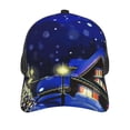 thumbnail image 3 of Lsque Christmas Night Printed Trucker Hat - Baseball Cap for Men Women - Breathable Mesh Side, Adjustable Fit - for Casual Wear, 3 of 7