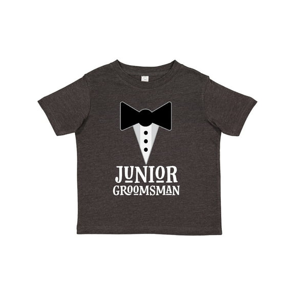 Inktastic Junior Groomsman Boys Wedding Party Mock Tux Boys Toddler T-Shirt