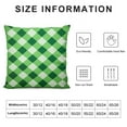 thumbnail image 5 of COMIO  Pieces St. Patrick's Day Pillow CoversLucky Clover Shamrock Green Throw Pillow Cover Case Truck Plaid Cushion Cover Happy Saint Patrick's Day Decorations for Sofa Couch Home, 5 of 5