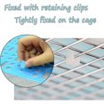 thumbnail image 3 of Hamiledyi 4 Pcs Rabbit Feet Pad Plastic Bunny Cage Floor Mat Foot Resting Hole Leak Water Nest Mat for Small Animal Hamster Rat Chinchilla Guinea Pig ,13.4"×9.8",Blue, 3 of 7