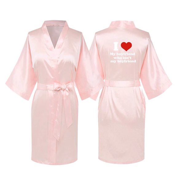 TIMIFIS Couples Silk Robe Sets Hotel Spa Robes Bride and Groom Robe Bridal Party Robes 1Pcs pring/Summer
