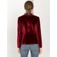 thumbnail image 5 of Abrigo Oficina Allegra K Chaqueta Terciopelo Botones Cuello Chal Vino Rojo XS, 5 of 7