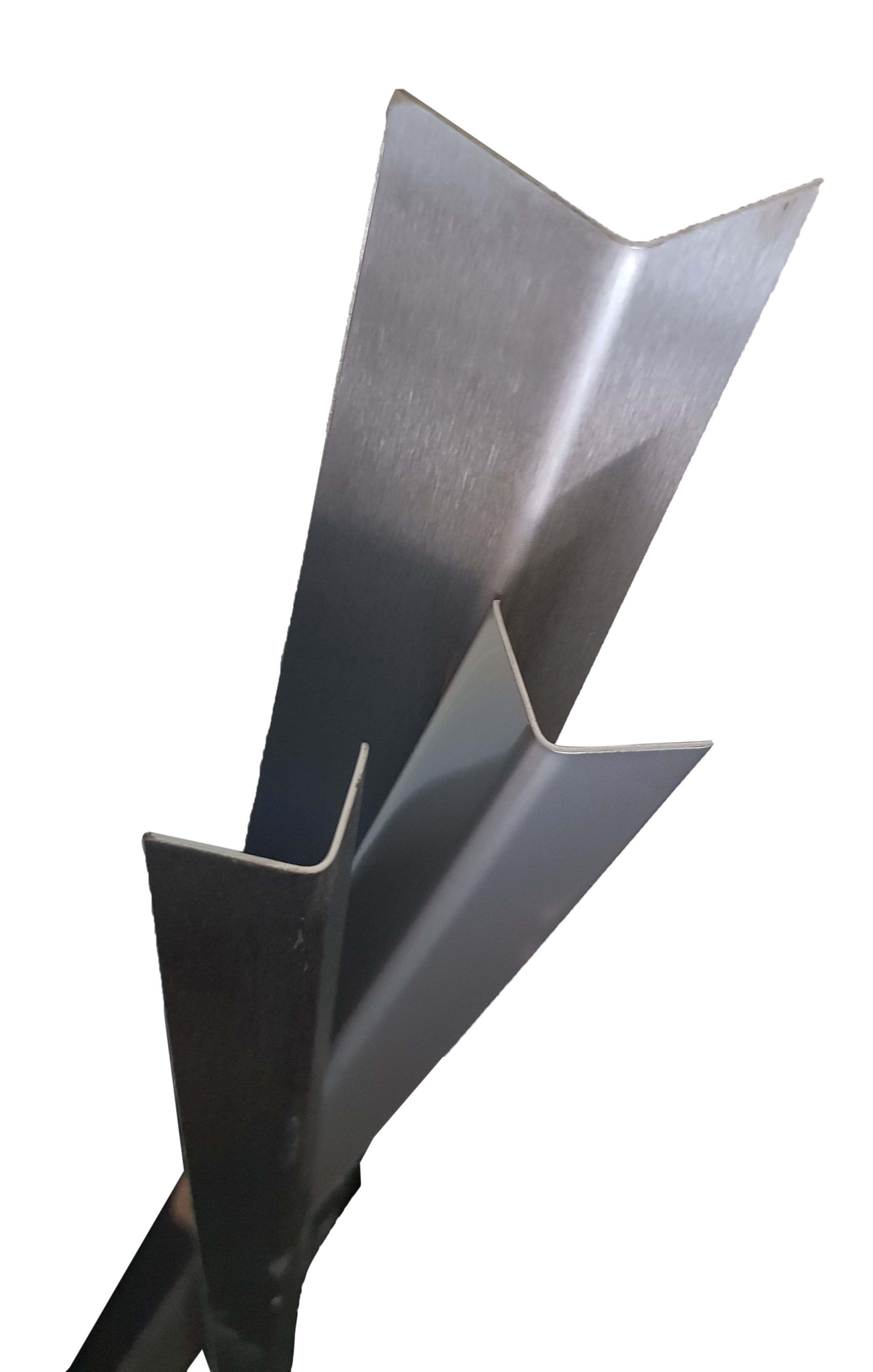 STAINLESS STEEL CORNER GUARD ANGLE KITCHEN NURSING 1x1x48" 20ga 304 0600113.1