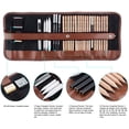 thumbnail image 2 of 29 Pieces Professional Sketching & Drawing Art Tool Kit With Graphite Pencils, Charcoal Pencils, Paper Erasable Pen, Craft Knife-(Without Sketchbook, With Canvas Rolling Pouch）, 2 of 7