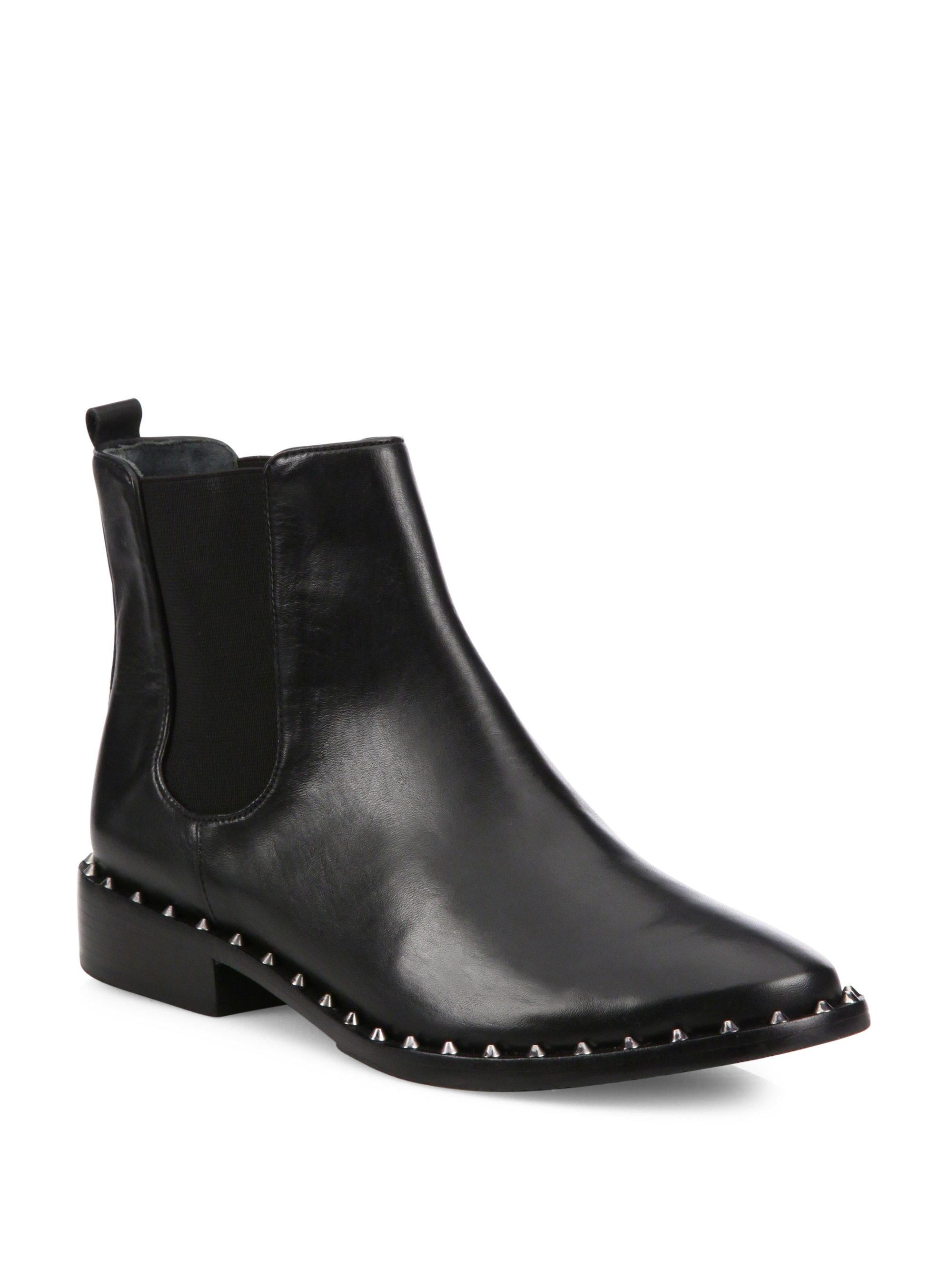 schutz black booties