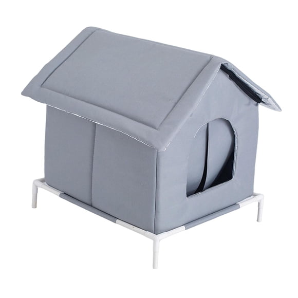 Casa para gatos al aire libre para gatos salvajes, cálida y resistente a la intemperie para el invierno, patio comunitario. M
