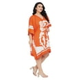 thumbnail image 4 of Gypsie Blu Women Tunics Dress Short 3/4 Sleeves Caftans for Ladies Casual Dresses, 4 of 7