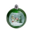 thumbnail image 2 of Christmas Ornanment LED Water Ball-Green Santa Tabletop Décor Indoor Only, 2 of 5