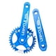 thumbnail image 2 of de bielas cónicas cuadradas MTB de 170 mm, de anchos y estrechos para 104BCD, sola Bielas Azul 34T Baoblaze Platos y bielas de bicicleta de montaña, 2 of 7
