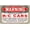 Warning Sign 6, variant on Vincenicy Metal Sign Great Aluminum Tin Sign Emergency Air Horn Sign 8 x12