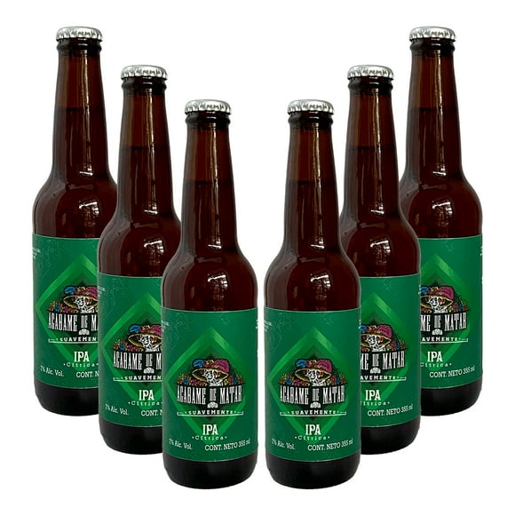 Six Pack Cerveza Acábame De Matar IPA Cítrica 355 ml Cerveza IPA Cítrica