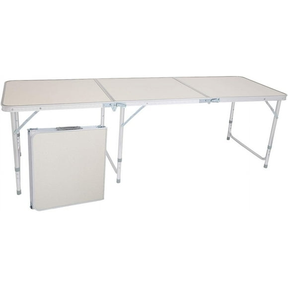 180 x 60 x 70cm Home Use Aluminum Alloy Folding Table White