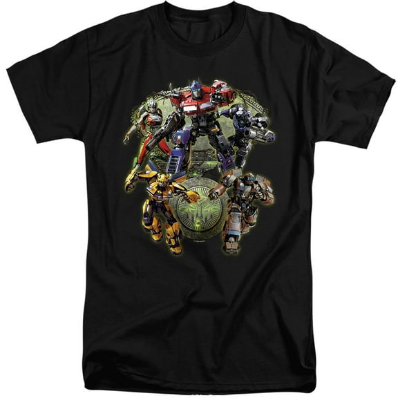 Transformers: Rise of The Beasts Autobot Group Shot Unisex Adult Tall T Shirt,Autobot Group Shot, 2X-Large