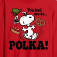 thumbnail image 2 of Peanuts - You Had Me At Polka - Men's Long Sleeve T-Shirt, 2 of 5