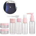 thumbnail image 5 of 7pcs/Set Portable Reusable Empty Makeup Spray Bottle Lotion Cream Container Kit (Pink), 5 of 5