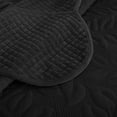 thumbnail image 4 of 3 Pcs Luxury Velvet Oversized Embroidery Quilted Quilt Set  Soft and Plush Bedding Set  Includes Quilt and Shams All-Season Comforter, 4 of 8