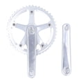 thumbnail image 2 of Plato cuadrado de bicicleta ANGGREK Juego de bielas de bicicleta plateadas de fresado preciso CNC, 2 of 8