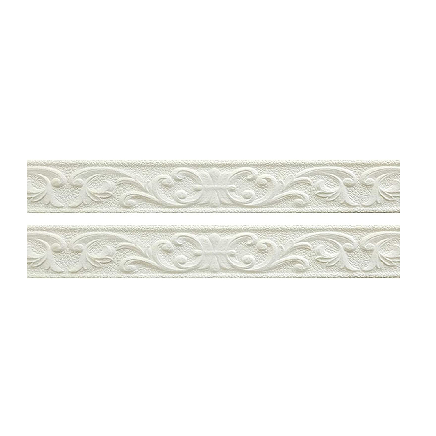 2 Pieces Flexible Molding Trim, 15 Feet Peel and Stick Crown Molding