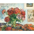 thumbnail image 2 of Gauguin, Paul 31x26 White Modern Wood Framed Museum Art Print Titled - Still Life with Peonies, 2 of 4